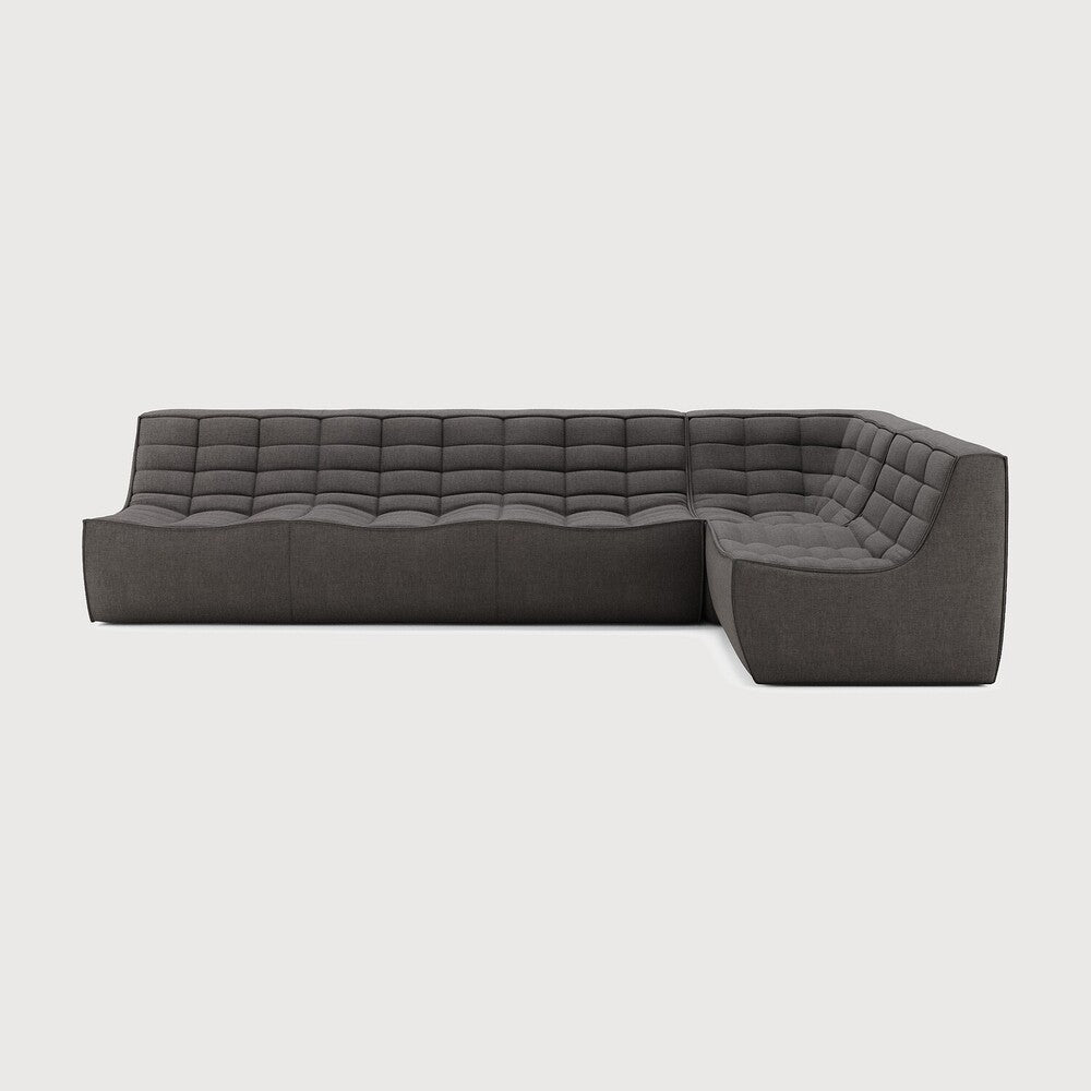 Featuring N701 Dark Grey 90° Square Corner Right Modular Sofa Set by Ethnicraft at Amethyst Home. The N701 sofa is an inviting design that oozes comfort and relaxation. By combining the different modules and sizes, you have unlimited possibilities when it comes to creating your own unique setting. Designed by Jacques Deneef, it’s available in multiple colours and materials, with pre-c. Amethyst Home provides interior design, new construction, custom furniture, and area rugs in the Omaha metro area