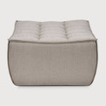 Featuring N701 Ecru  Footstool by Ethnicraft at Amethyst Home. The N701 sofa is an inviting design that oozes comfort and relaxation. By combining the different modules and sizes, you have unlimited possibilities when it comes to creating your own unique setting.Weight : 23 lbs Dimensions: 28" W x 28" L x 17" H. Amethyst Home provides interior design, new construction, custom furniture, and area rugs in the Laguna Beach metro area