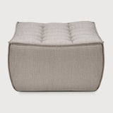 Featuring N701 Ecru  Footstool by Ethnicraft at Amethyst Home. The N701 sofa is an inviting design that oozes comfort and relaxation. By combining the different modules and sizes, you have unlimited possibilities when it comes to creating your own unique setting.Weight : 23 lbs Dimensions: 28" W x 28" L x 17" H. Amethyst Home provides interior design, new construction, custom furniture, and area rugs in the Laguna Beach metro area