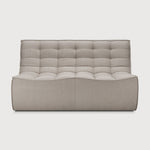 Featuring N701 Ecru 2 Seater Modular Sofa Piece by Ethnicraft at Amethyst Home. The N701 sofa is an inviting design that oozes comfort and relaxation. By combining the different modules and sizes, you have unlimited possibilities when it comes to creating your own unique setting.Weight : 61 lbs Dimensions: 36" W x 55.5" L x 30" H. Amethyst Home provides interior design, new construction, custom furniture, and area rugs in the Calabasas metro area