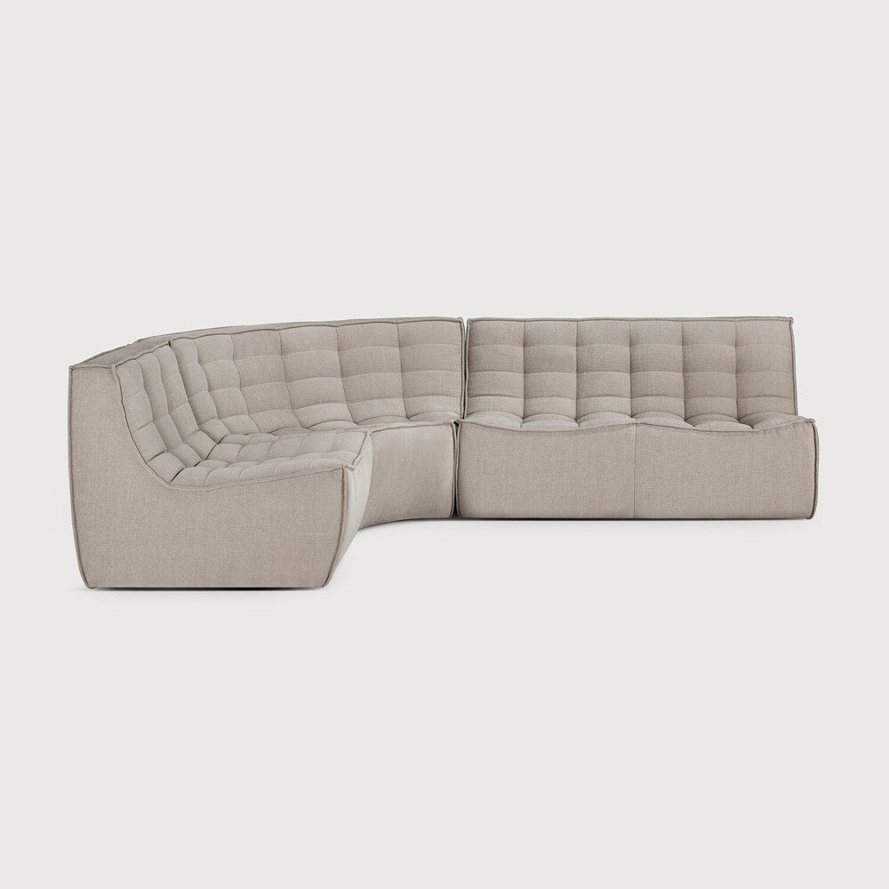 Featuring N701 Ecru 2 Seater Modular Sofa Piece by Ethnicraft at Amethyst Home. The N701 sofa is an inviting design that oozes comfort and relaxation. By combining the different modules and sizes, you have unlimited possibilities when it comes to creating your own unique setting.Weight : 61 lbs Dimensions: 36" W x 55.5" L x 30" H. Amethyst Home provides interior design, new construction, custom furniture, and area rugs in the Calabasas metro area