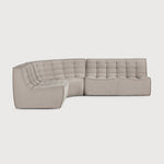 Featuring N701 Ecru 2 Seater Modular Sofa Piece by Ethnicraft at Amethyst Home. The N701 sofa is an inviting design that oozes comfort and relaxation. By combining the different modules and sizes, you have unlimited possibilities when it comes to creating your own unique setting.Weight : 61 lbs Dimensions: 36" W x 55.5" L x 30" H. Amethyst Home provides interior design, new construction, custom furniture, and area rugs in the Calabasas metro area
