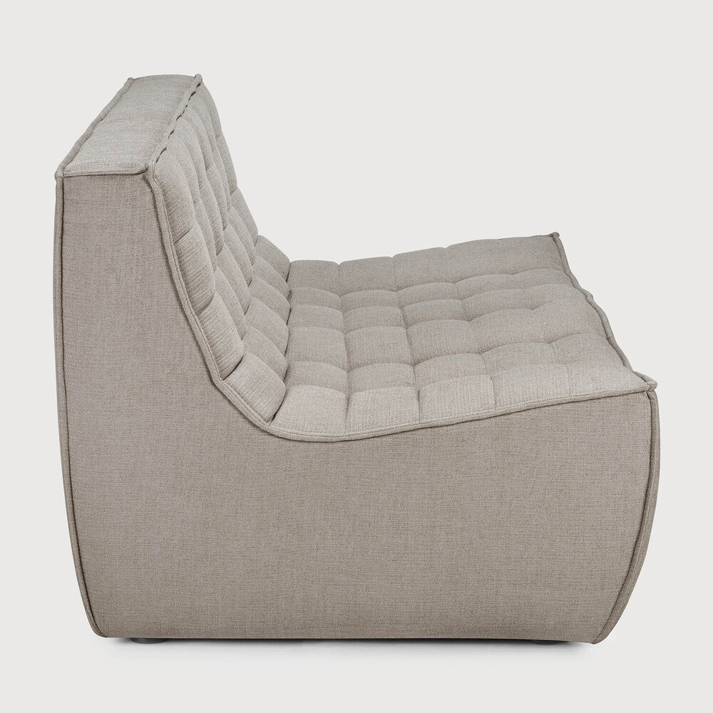 Featuring N701 Ecru 2 Seater Modular Sofa Piece by Ethnicraft at Amethyst Home. The N701 sofa is an inviting design that oozes comfort and relaxation. By combining the different modules and sizes, you have unlimited possibilities when it comes to creating your own unique setting.Weight : 61 lbs Dimensions: 36" W x 55.5" L x 30" H. Amethyst Home provides interior design, new construction, custom furniture, and area rugs in the Houston metro area
