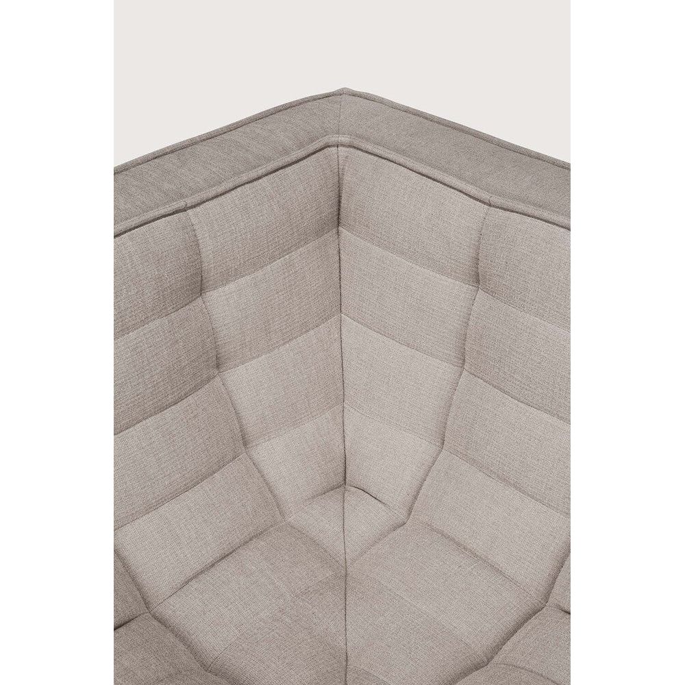 Featuring N701 Ecru 90° Square Corner Modular Sofa Piece by Ethnicraft at Amethyst Home. The N701 sofa is an inviting design that oozes comfort and relaxation. By combining the different modules and sizes, you have unlimited possibilities when it comes to creating your own unique setting.Weight : 47 lbs Dimensions: 36" W x 36" L x 30" H. Amethyst Home provides interior design, new construction, custom furniture, and area rugs in the Nashville metro area