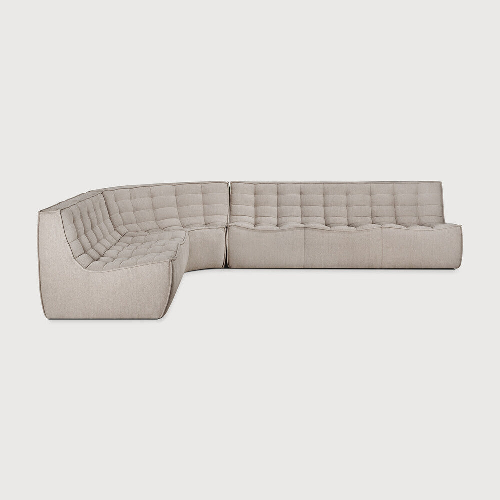 Featuring N701 Ecru 3 Seater Modular Sofa by Ethnicraft at Amethyst Home. The N701 sofa is an inviting design that oozes comfort and relaxation. By combining the different modules and sizes, you have unlimited possibilities when it comes to creating your own unique setting.Weight : 87 lbs Dimensions: 36" W x 83" L x 30" H. Amethyst Home provides interior design, new construction, custom furniture, and area rugs in the Salt Lake City metro area