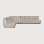 Featuring N701 Ecru 3 Seater Modular Sofa by Ethnicraft at Amethyst Home. The N701 sofa is an inviting design that oozes comfort and relaxation. By combining the different modules and sizes, you have unlimited possibilities when it comes to creating your own unique setting.Weight : 87 lbs Dimensions: 36" W x 83" L x 30" H. Amethyst Home provides interior design, new construction, custom furniture, and area rugs in the Salt Lake City metro area
