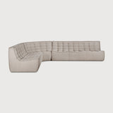 Featuring N701 Ecru 3 Seater Modular Sofa by Ethnicraft at Amethyst Home. The N701 sofa is an inviting design that oozes comfort and relaxation. By combining the different modules and sizes, you have unlimited possibilities when it comes to creating your own unique setting.Weight : 87 lbs Dimensions: 36" W x 83" L x 30" H. Amethyst Home provides interior design, new construction, custom furniture, and area rugs in the Salt Lake City metro area