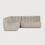 Featuring N701 Ecru 2 Seater Modular Sofa Piece by Ethnicraft at Amethyst Home. The N701 sofa is an inviting design that oozes comfort and relaxation. By combining the different modules and sizes, you have unlimited possibilities when it comes to creating your own unique setting.Weight : 61 lbs Dimensions: 36" W x 55.5" L x 30" H. Amethyst Home provides interior design, new construction, custom furniture, and area rugs in the Scottsdale metro area