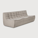 Featuring N701 Ecru 3 Seater Modular Sofa by Ethnicraft at Amethyst Home. The N701 sofa is an inviting design that oozes comfort and relaxation. By combining the different modules and sizes, you have unlimited possibilities when it comes to creating your own unique setting.Weight : 87 lbs Dimensions: 36" W x 83" L x 30" H. Amethyst Home provides interior design, new construction, custom furniture, and area rugs in the Washington metro area