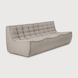 Featuring N701 Ecru 3 Seater Modular Sofa by Ethnicraft at Amethyst Home. The N701 sofa is an inviting design that oozes comfort and relaxation. By combining the different modules and sizes, you have unlimited possibilities when it comes to creating your own unique setting.Weight : 87 lbs Dimensions: 36" W x 83" L x 30" H. Amethyst Home provides interior design, new construction, custom furniture, and area rugs in the Washington metro area