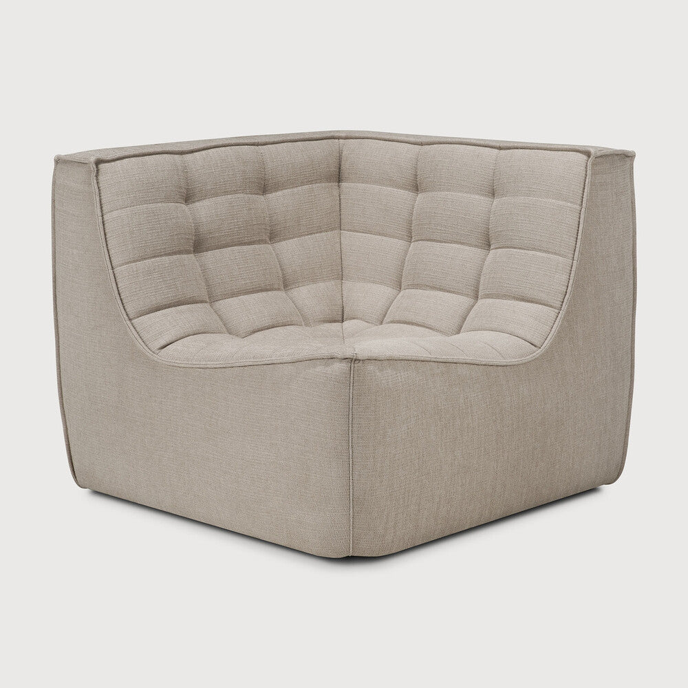 N701 Ecru 90° Square Corner Modular Sofa Piece | ready to ship!