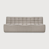 Featuring N701 Ecru 3 Seater Modular Sofa by Ethnicraft at Amethyst Home. The N701 sofa is an inviting design that oozes comfort and relaxation. By combining the different modules and sizes, you have unlimited possibilities when it comes to creating your own unique setting.Weight : 87 lbs Dimensions: 36" W x 83" L x 30" H. Amethyst Home provides interior design, new construction, custom furniture, and area rugs in the Washington metro area