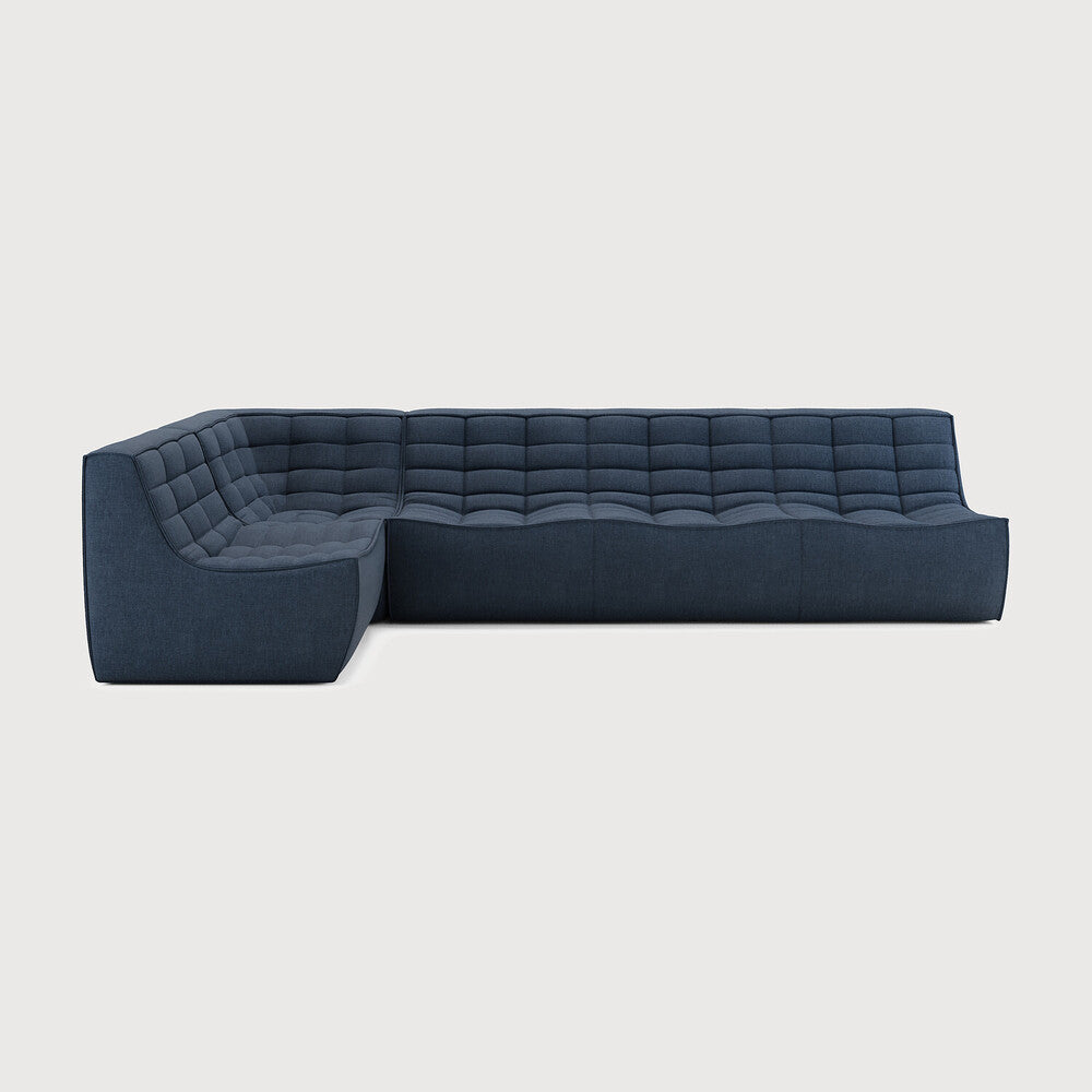 N701 Graphite 90° Left Square Corner Modular Sofa Set | ready to ship!
