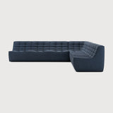 Featuring N701 Graphite Eco 90° Square Corner Right  Modular Sofa Set by Ethnicraft at Amethyst Home. The N701 sofa is an inviting design that oozes comfort and relaxation. By combining the different modules and sizes, you have unlimited possibilities when it comes to creating your own unique setting. Designed by Jacques Deneef, it’s available in multiple colours and materials. Amethyst Home provides interior design, new construction, custom furniture, and area rugs in the Newport Beach metro area