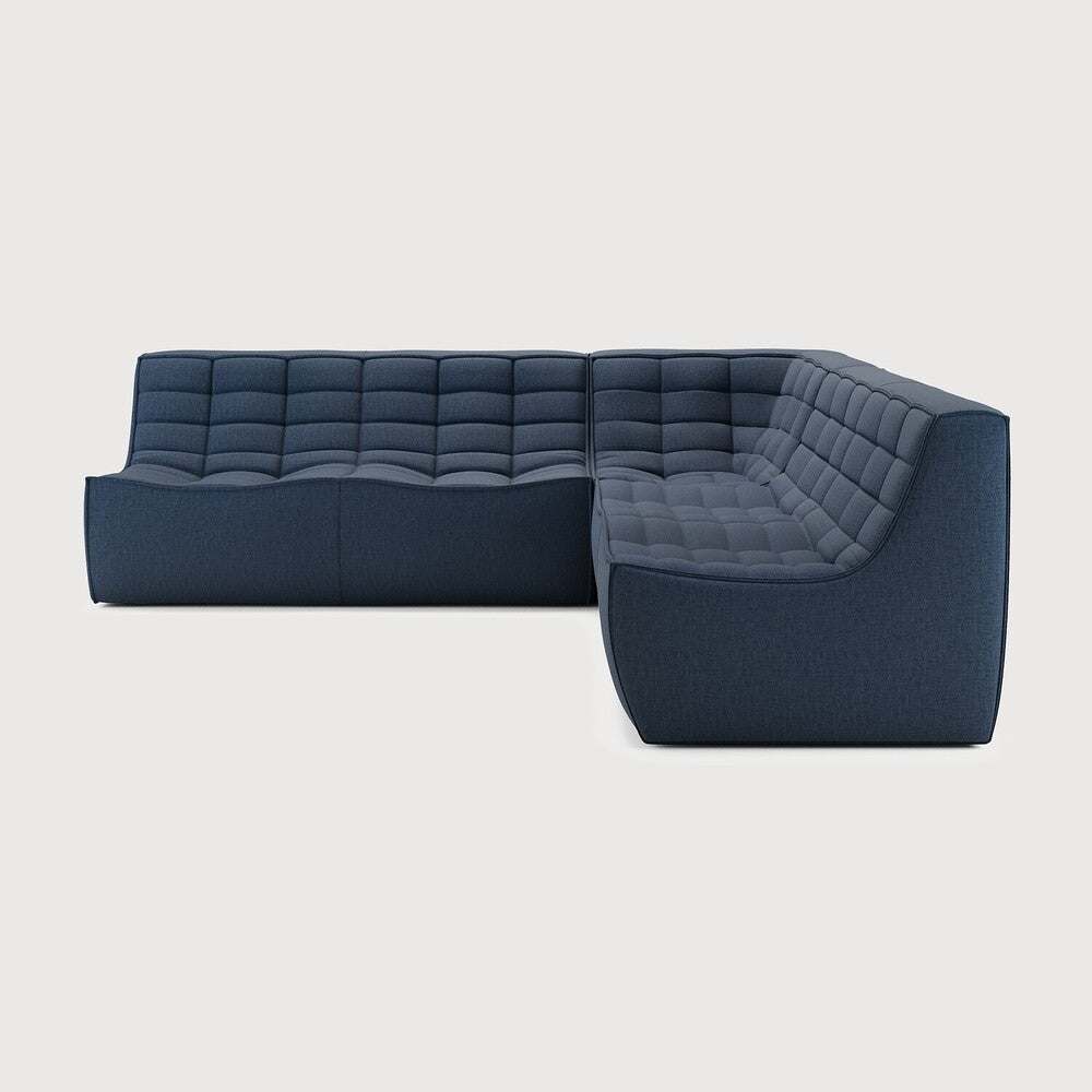 N701 Graphite Eco 90° Square Corner Right Modular Sofa Set | ready to ship!