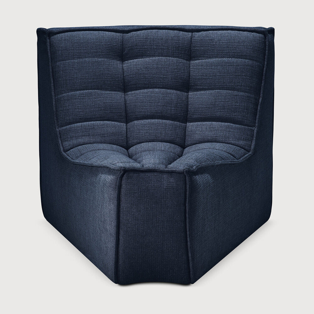 N701 Graphite 45° Round Corner Modular Sofa Piece | ready to ship!