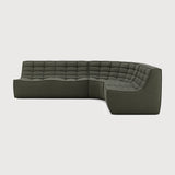 Featuring N701 Moss Eco 90° Round Corner Right Modular Sofa Set by Ethnicraft at Amethyst Home. The N701 sofa is an inviting design that oozes comfort and relaxation. By combining the different modules and sizes, you have unlimited possibilities when it comes to creating your own unique setting. Designed by Jacques Deneef, it’s available in multiple colours and materials, with pr. Amethyst Home provides interior design, new construction, custom furniture, and area rugs in the Des Moines metro area