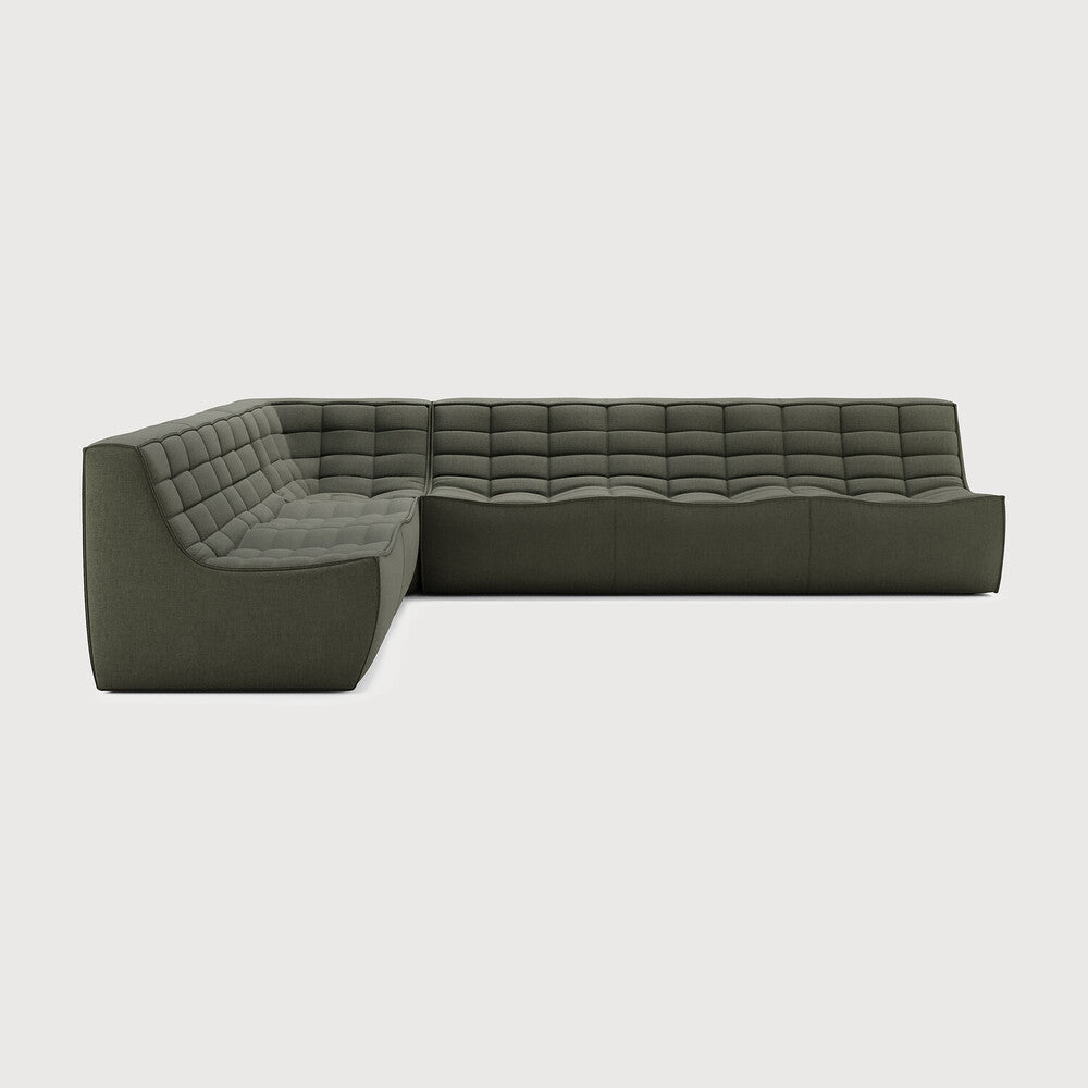 Featuring N701 Moss 90° Square Left Corner Sofa Set by Ethnicraft at Amethyst Home. The N701 sofa is an inviting design that oozes comfort and relaxation. By combining the different modules and sizes, you have unlimited possibilities when it comes to creating your own unique setting. Designed by Jacques Deneef, it’s available in multiple colours and materials, with pre-configured o. Amethyst Home provides interior design, new construction, custom furniture, and area rugs in the Portland metro area