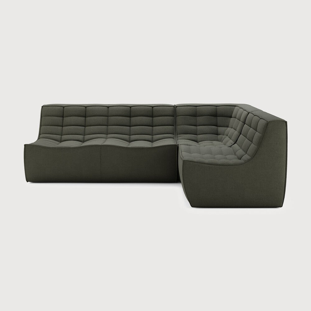 Featuring N701 Moss Eco 90° Square Corner Right Modular Sofa Set by Ethnicraft at Amethyst Home. The N701 sofa is an inviting design that oozes comfort and relaxation. By combining the different modules and sizes, you have unlimited possibilities when it comes to creating your own unique setting. Designed by Jacques Deneef, it’s available in multiple colours and materials, with pre. Amethyst Home provides interior design, new construction, custom furniture, and area rugs in the Monterey metro area