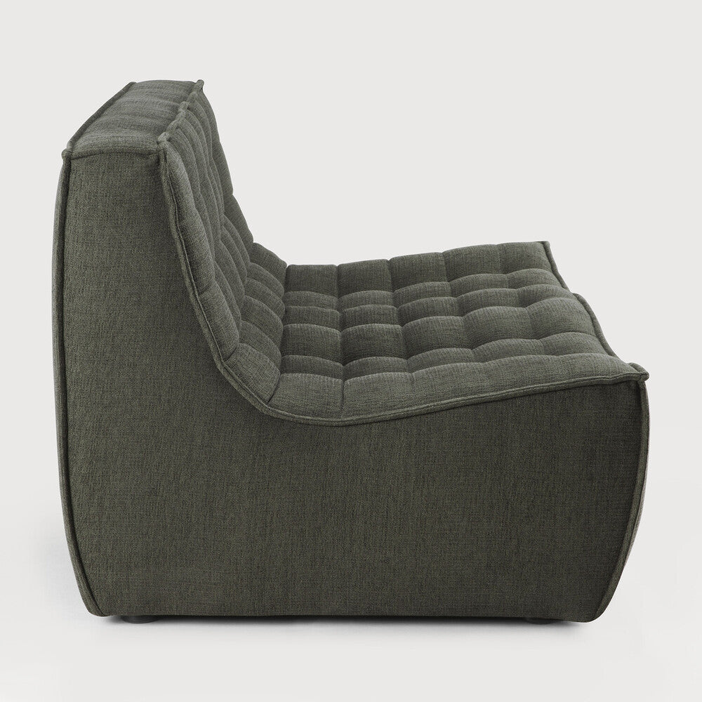 Featuring N701 Moss 2 Seater Modular Sofa by Ethnicraft at Amethyst Home. The N701 sofa is an inviting design that oozes comfort and relaxation. By combining the different modules and sizes, you have unlimited possibilities when it comes to creating your own unique setting.Weight : 61 lbs Dimensions: 36" W x 55.5" L x 30" H. Amethyst Home provides interior design, new construction, custom furniture, and area rugs in the Boston metro area