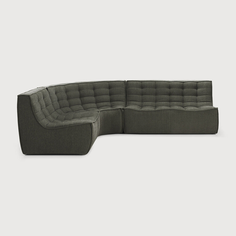 Featuring N701 Moss 2 Seater Modular Sofa by Ethnicraft at Amethyst Home. The N701 sofa is an inviting design that oozes comfort and relaxation. By combining the different modules and sizes, you have unlimited possibilities when it comes to creating your own unique setting.Weight : 61 lbs Dimensions: 36" W x 55.5" L x 30" H. Amethyst Home provides interior design, new construction, custom furniture, and area rugs in the Charlotte metro area