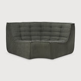 Featuring N701 Moss 90° Round Corner Modular Sofa Piece by Ethnicraft at Amethyst Home. The N701 sofa is an inviting design that oozes comfort and relaxation. By combining the different modules and sizes, you have unlimited possibilities when it comes to creating your own unique setting.Weight : 54 lbs Dimensions: 47.5" W x 47.5" L x 30" H. Amethyst Home provides interior design, new construction, custom furniture, and area rugs in the Des Moines metro area
