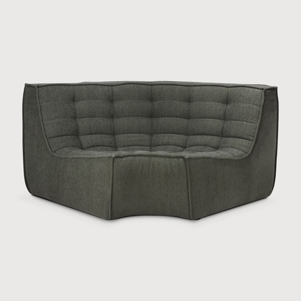 N701 Moss 90° Round Corner Modular Sofa Piece | ready to ship!