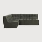 Featuring N701 Moss 1 Seater Modular Sofa by Ethnicraft at Amethyst Home. The N701 sofa is an inviting design that oozes comfort and relaxation. By combining the different modules and sizes, you have unlimited possibilities when it comes to creating your own unique setting.Weight : 39 lbs Dimensions: 36" W x 31.5" L x 30" H. Amethyst Home provides interior design, new construction, custom furniture, and area rugs in the Miami metro area