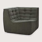 Featuring N701 Moss 90° Square Corner Modular Sofa Piece by Ethnicraft at Amethyst Home. The N701 sofa is an inviting design that oozes comfort and relaxation. By combining the different modules and sizes, you have unlimited possibilities when it comes to creating your own unique setting.Weight : 47 lbs Dimensions: 36" W x 36" L x 30" H. Amethyst Home provides interior design, new construction, custom furniture, and area rugs in the Salt Lake City metro area