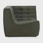 Featuring N701 Moss 90° Square Corner Modular Sofa Piece by Ethnicraft at Amethyst Home. The N701 sofa is an inviting design that oozes comfort and relaxation. By combining the different modules and sizes, you have unlimited possibilities when it comes to creating your own unique setting.Weight : 47 lbs Dimensions: 36" W x 36" L x 30" H. Amethyst Home provides interior design, new construction, custom furniture, and area rugs in the San Diego metro area