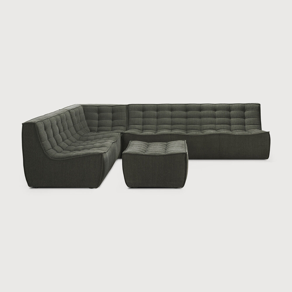 Featuring N701 Moss 3 Seater Modular Sofa Piece by Ethnicraft at Amethyst Home. The N701 sofa is an inviting design that oozes comfort and relaxation. By combining the different modules and sizes, you have unlimited possibilities when it comes to creating your own unique setting.Weight : 87 lbs Dimensions: 36" W x 83" L x 30" H. Amethyst Home provides interior design, new construction, custom furniture, and area rugs in the Scottsdale metro area