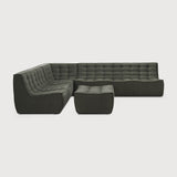 Featuring N701 Moss 3 Seater Modular Sofa Piece by Ethnicraft at Amethyst Home. The N701 sofa is an inviting design that oozes comfort and relaxation. By combining the different modules and sizes, you have unlimited possibilities when it comes to creating your own unique setting.Weight : 87 lbs Dimensions: 36" W x 83" L x 30" H. Amethyst Home provides interior design, new construction, custom furniture, and area rugs in the Scottsdale metro area