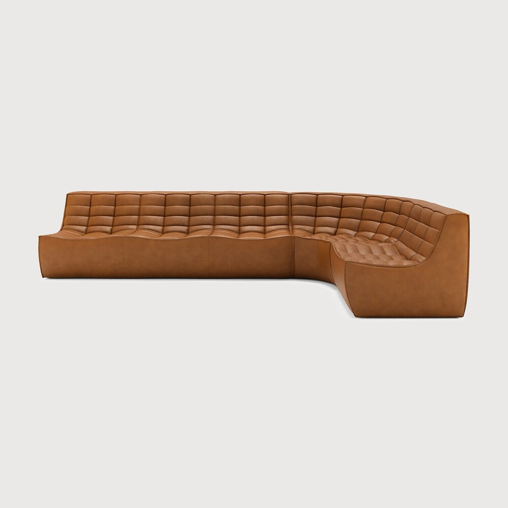 Featuring N701 Old Saddle 90° Round Corner Right Modular Sofa Set by Ethnicraft at Amethyst Home. The N701 sofa is an inviting design that oozes comfort and relaxation. By combining the different modules and sizes, you have unlimited possibilities when it comes to creating your own unique setting. Designed by Jacques Deneef, it’s available in multiple colours and materials, with . Amethyst Home provides interior design, new construction, custom furniture, and area rugs in the Alpharetta metro area