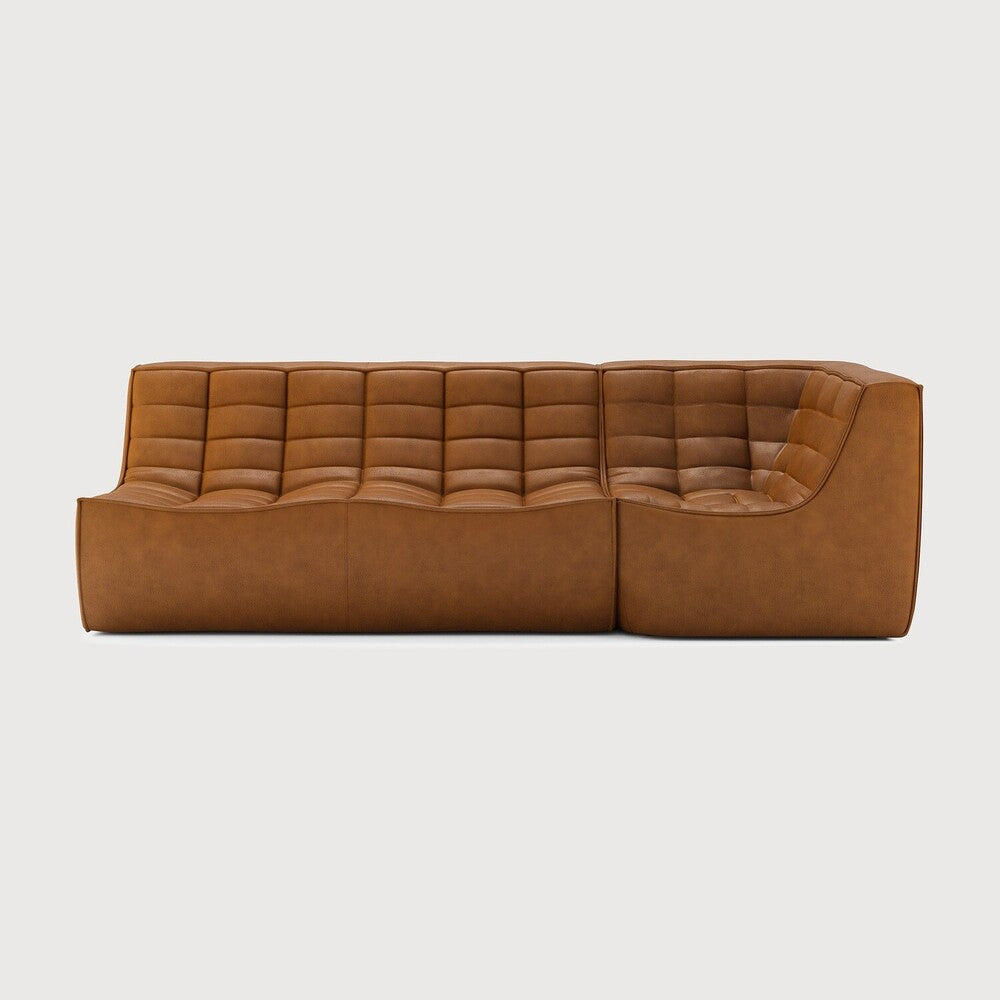 N701 Old Saddle 90° Square Corner Right Modular Sofa Set | ready to ship!
