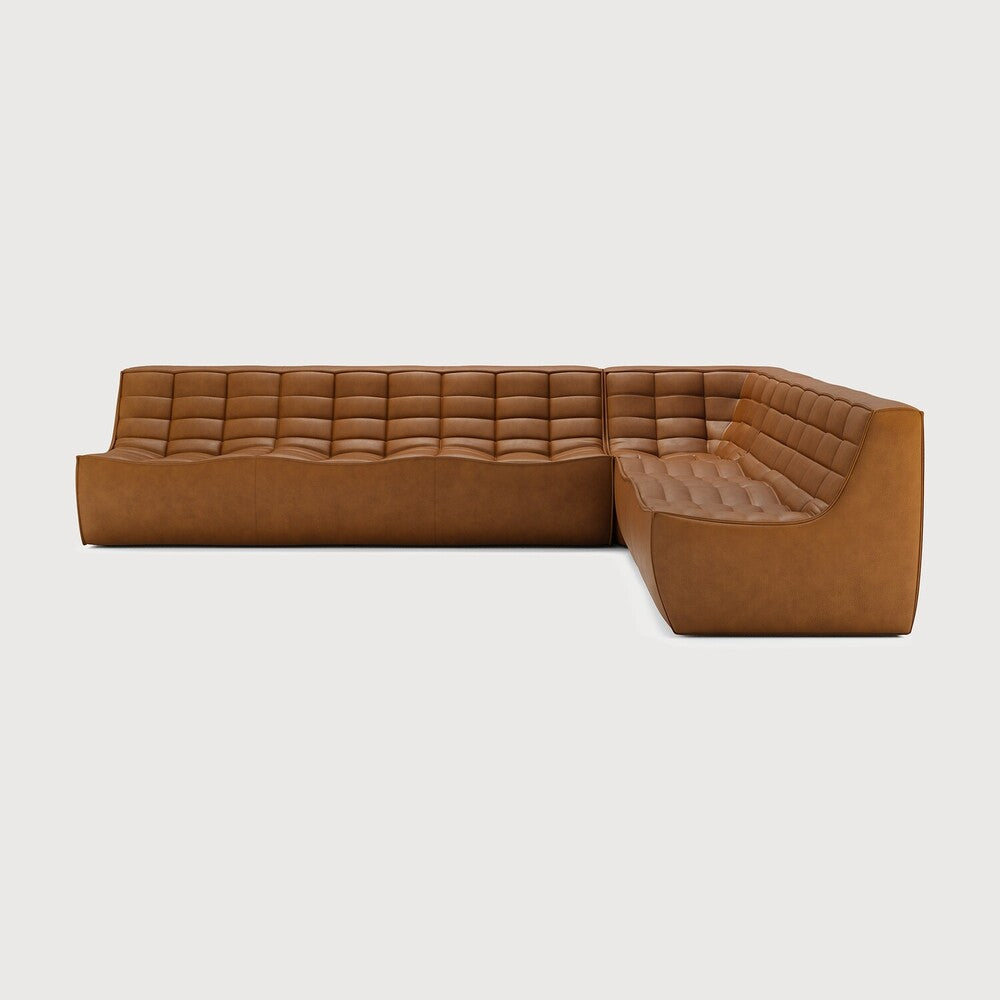 N701 Old Saddle 90° Square Corner Right Modular Sofa Set | ready to ship!