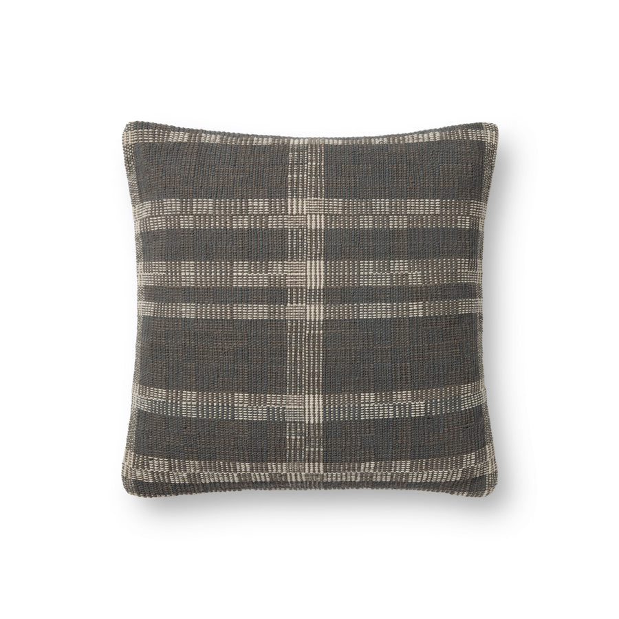 Amber Lewis x Loloi Cove Smoke / Natural Pillow