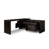 Noah Rotating Desk - Smoked Black Resawn Oak | shipping 09/10/2026