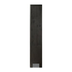 Featuring Noeline Smoked Black Oak Wide Bookcase by Four Hands at Amethyst Home. Made from solid oak and oak veneer and finished in a smoked black, a wide bookcase offers open and concealed shelving, for both storage and display. Push-latch doors make for a clean, seamless look, while subtly rounded corners soften up the whole look.Overall Dimensions: 84.00"w x 18.00"d x 94.00"hWeigh. Amethyst Home provides interior design, new construction, custom furniture, and area rugs in the Dallas metro area