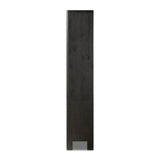 Featuring Noeline Smoked Black Oak Wide Bookcase by Four Hands at Amethyst Home. Made from solid oak and oak veneer and finished in a smoked black, a wide bookcase offers open and concealed shelving, for both storage and display. Push-latch doors make for a clean, seamless look, while subtly rounded corners soften up the whole look.Overall Dimensions: 84.00"w x 18.00"d x 94.00"hWeigh. Amethyst Home provides interior design, new construction, custom furniture, and area rugs in the Dallas metro area