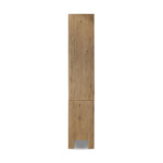 Featuring Noeline Worn Oak Wide Bookcase by Four Hands at Amethyst Home. Made from solid oak and oak veneer, a wide bookcase offers open and concealed shelving, for both storage and display. Push-latch doors make for a clean, seamless look, while subtly rounded corners soften up the whole look.Overall Dimensions: 84.00"w x 18.00"d x 94.00"hWeight : 500.44 lbsMaterials : Solid. Amethyst Home provides interior design, new construction, custom furniture, and area rugs in the Salt Lake City metro area