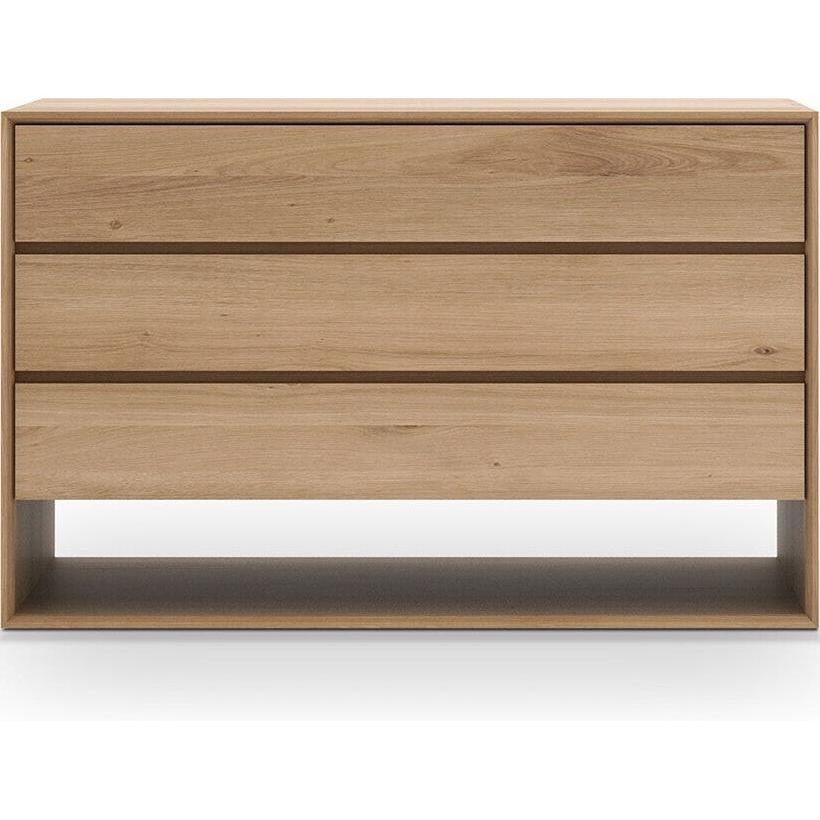 Featuring Nordic Dresser by Ethnicraft at Amethyst Home. Our Nordic Dresser combines refined design with the purity of solid wood. The bevelled edges gives this solid oak furniture an extra edge, we would say. This chest of drawers is made from solid oak and features three drawers.
Size: 51.5'" x 22.5'" x 33"
Material: Oak
Weight: 190 lbs. Amethyst Home provides interior design services, furniture, rugs, and lighting in the Omaha metro area.