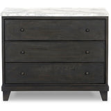 Featuring Odette White Statuario Marble Nightstand by Four Hands at Amethyst Home. Experience luxury and elegance with our Odette White Statuario Marble Nightstand. Made from premium marble, this stunning piece adds a touch of sophistication to any bedroom. Organize your essentials with the included nightstand, while also elevating your space with its int. Amethyst Home provides interior design, new home construction design consulting, vintage area rugs, and lighting in the Kansas City metro area.