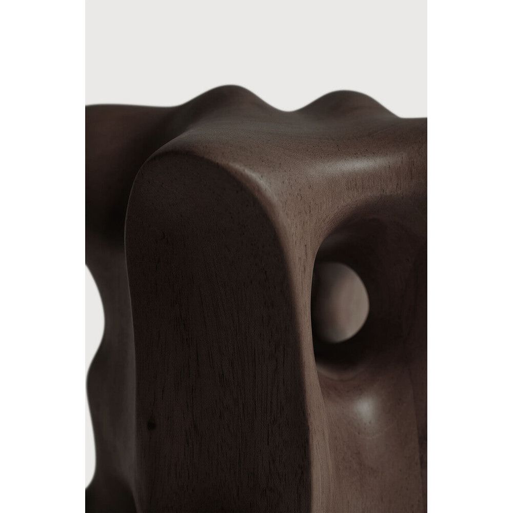 Featuring Organic Mahogany Dark Brown Sculpture by Ethnicraft at Amethyst Home. The contemporary sculptures series was crafted by our in-house master sculptor, Hartoyo. In each piece, the solid mahogany wood is sublimed into geometric and organic shapes. Beautiful from every angle and with the changing light of the day, these intriguing pieces will layer meaning into your home.

I. Amethyst Home provides interior design, new construction, custom furniture, and area rugs in the Park City metro area