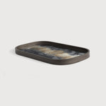 Featuring Organic Valet Tray by Ethnicraft at Amethyst Home. A subdued color palette meets captivating motifs inspired by nature and travel. This Black Organic glass valet tray experiments with the balance between rich patterns offset with muted tones, revealing the beauty behind the deceivingly ordinary subjects from which inspiration is drawn. In doing so, this collection captures. Amethyst Home provides interior design, new construction, custom furniture, and area rugs in the Seattle metro area