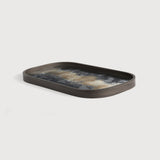 Featuring Organic Valet Tray by Ethnicraft at Amethyst Home. A subdued color palette meets captivating motifs inspired by nature and travel. This Black Organic glass valet tray experiments with the balance between rich patterns offset with muted tones, revealing the beauty behind the deceivingly ordinary subjects from which inspiration is drawn. In doing so, this collection captures. Amethyst Home provides interior design, new construction, custom furniture, and area rugs in the Seattle metro area