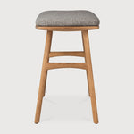 Featuring Osso Mocha Teak Outdoor Stool by Ethnicraft at Amethyst Home. The beauty of balance and symmetry found in nature has inspired the Osso collection. This solid teak stool takes quality and comfortable seating design outdoors. Use with or without seat cushion.Weight : 9 lb Dimensions: 13 in W x 20 in L x 20.5 in HBrushed : NoCollection : OssoFloor Protector : YesMain Mater. Amethyst Home provides interior design, new construction, custom furniture, and area rugs in the Washington metro area
