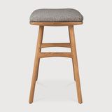 Featuring Osso Mocha Teak Outdoor Stool by Ethnicraft at Amethyst Home. The beauty of balance and symmetry found in nature has inspired the Osso collection. This solid teak stool takes quality and comfortable seating design outdoors. Use with or without seat cushion.Weight : 9 lb Dimensions: 13 in W x 20 in L x 20.5 in HBrushed : NoCollection : OssoFloor Protector : YesMain Mater. Amethyst Home provides interior design, new construction, custom furniture, and area rugs in the Washington metro area
