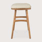 Featuring Osso Natural Teak Outdoor Stool by Ethnicraft at Amethyst Home. The beauty of balance and symmetry found in nature has inspired the Osso collection. This solid teak stool takes quality and comfortable seating design outdoors. Use with or without seat cushion.Weight : 9 lb Dimensions: 13 in W x 20 in L x 20.5 in HBrushed : NoCollection : OssoFloor Protector : YesMain Mat. Amethyst Home provides interior design, new construction, custom furniture, and area rugs in the Washington metro area