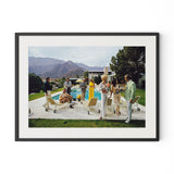Palm Springs Party by Slim Aarons - Black Maple