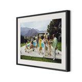 Palm Springs Party by Slim Aarons - Black Maple